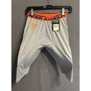 NWT Under Armour Gameday Baseball Padded Compression Sliding Shorts Mens M Gray